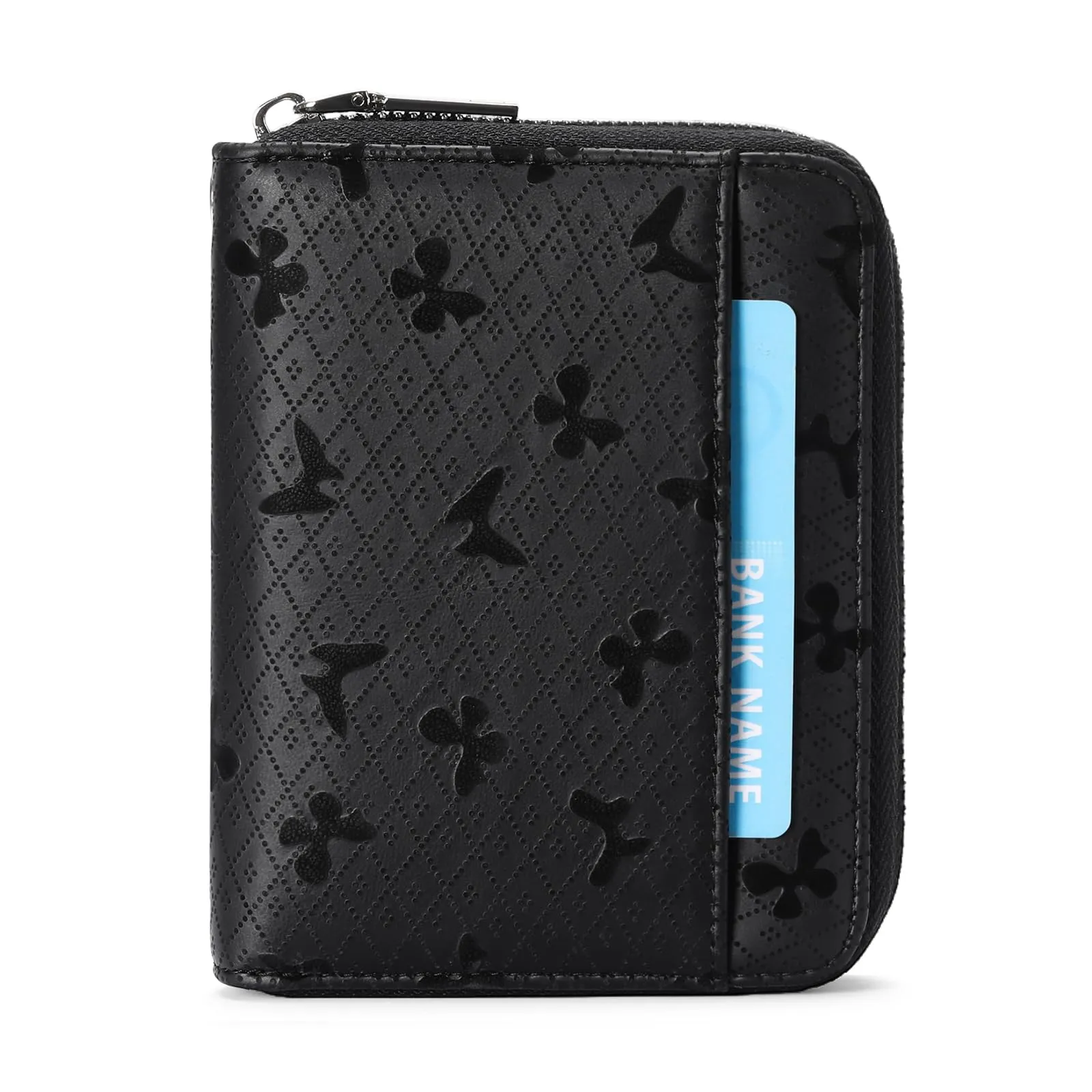 SENDEFN Portafoglio Donna in Pelle Cerniera Portamonete Piccolo Portafogli con Blocco RFID Porta Tessere Porta Carte di Credito Donna con 24 Scomparti per Carte - immagine 6