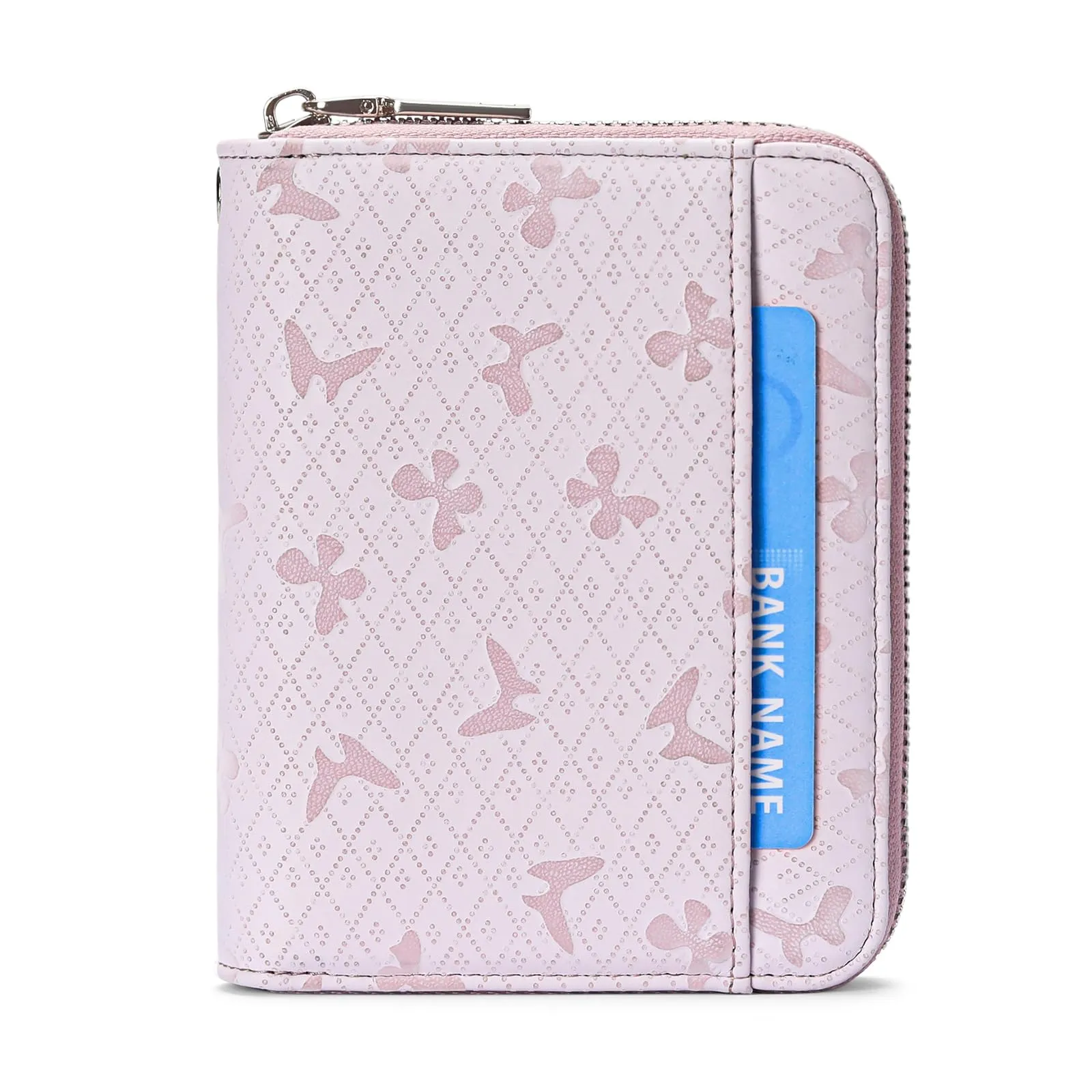 SENDEFN Portafoglio Donna in Pelle Cerniera Portamonete Piccolo Portafogli con Blocco RFID Porta Tessere Porta Carte di Credito Donna con 24 Scomparti per Carte - immagine 6