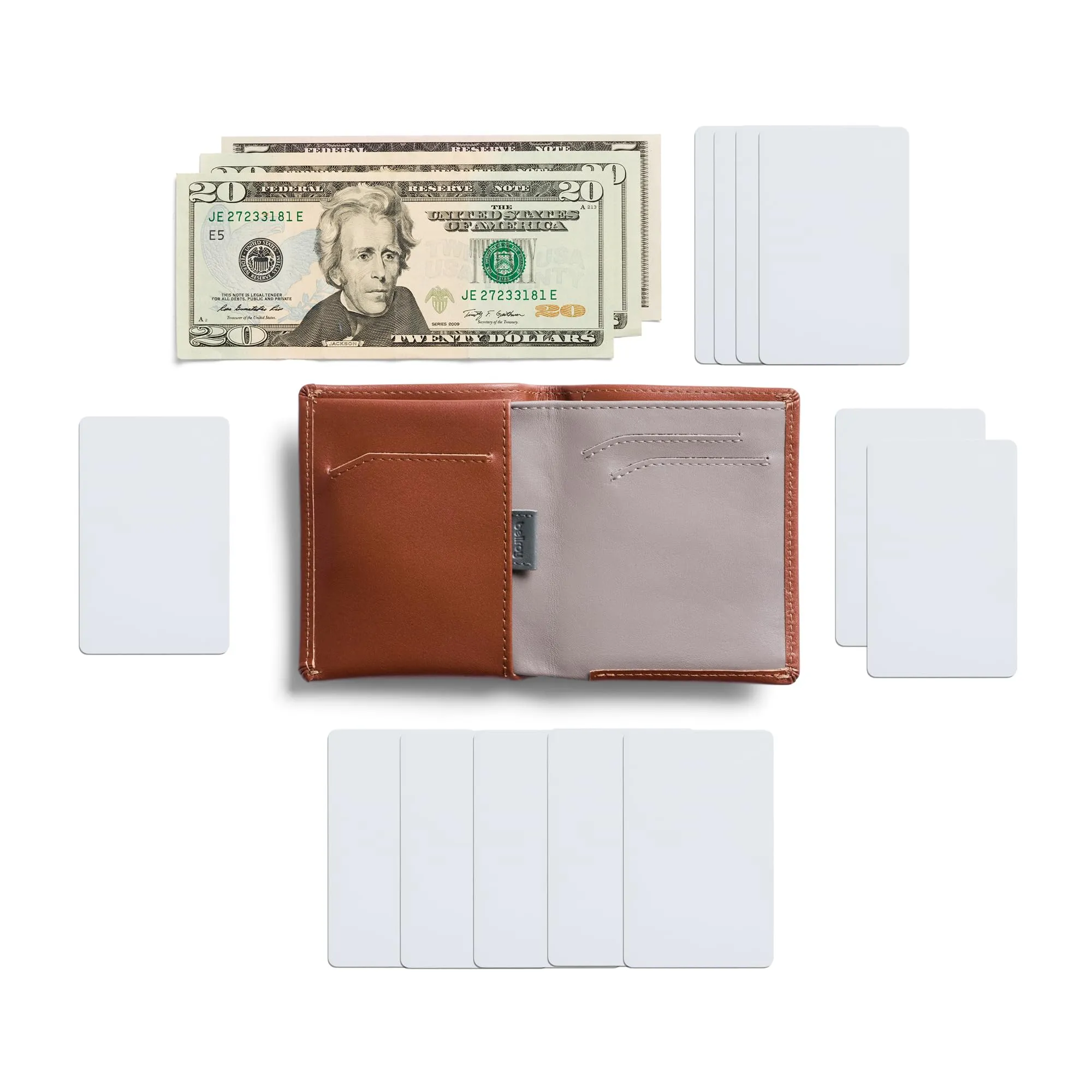 Bellroy Note Sleeve, Portafoglio sottile in pelle - Sienna - immagine 7
