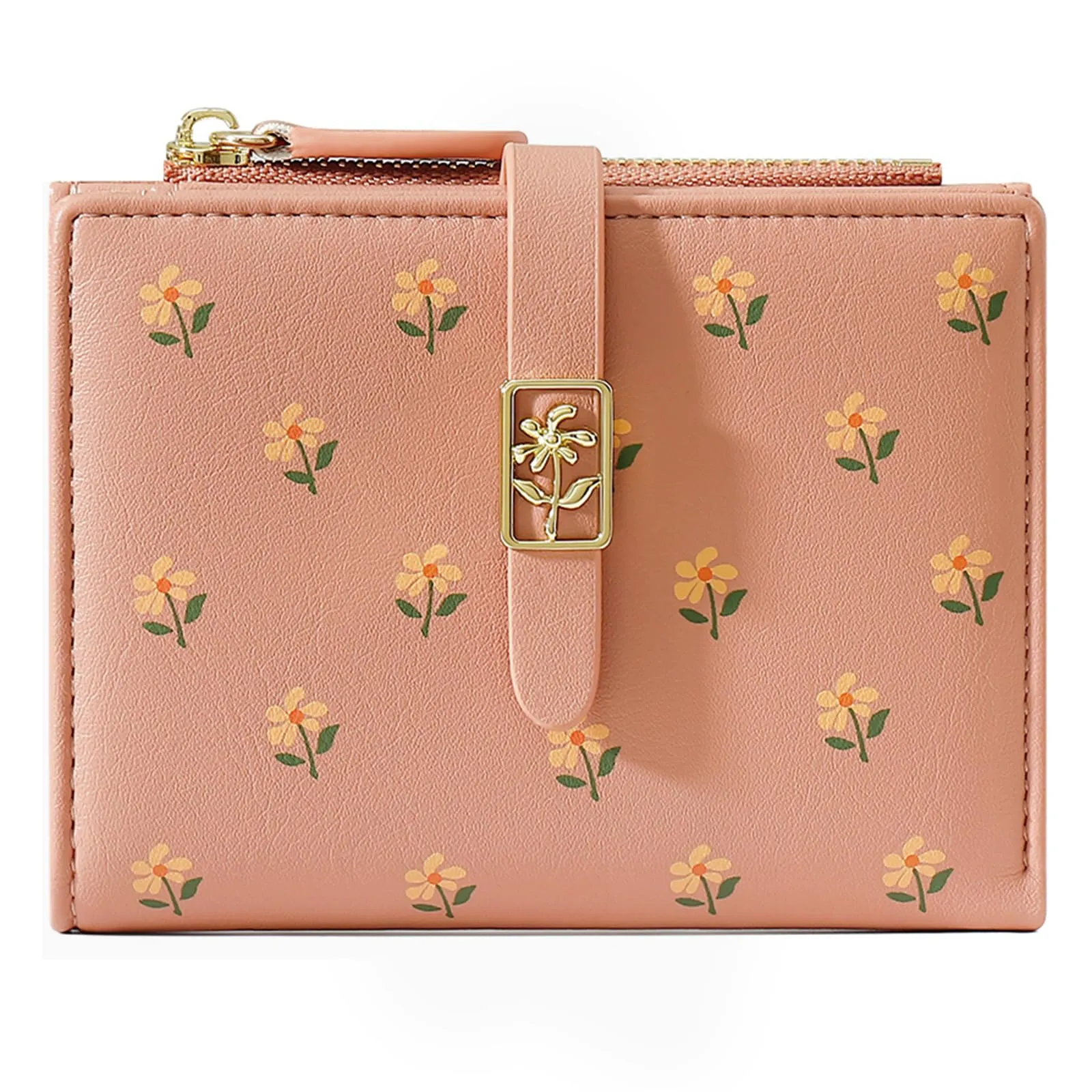 GOIACII Portafoglio Donna Piccolo Portamonete Cute Floral Corto con Porta Carte di Credito - immagine 6