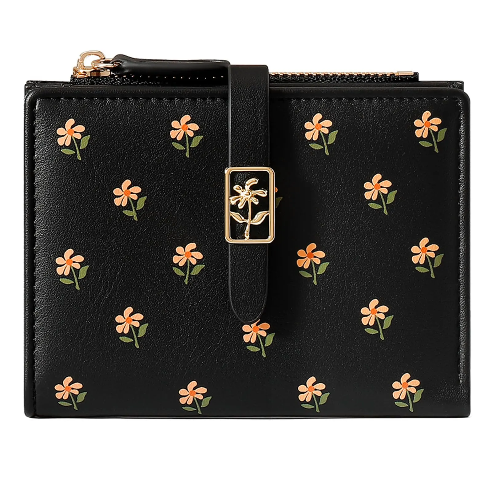 GOIACII Portafoglio Donna Piccolo Portamonete Cute Floral Corto con Porta Carte di Credito - immagine 6