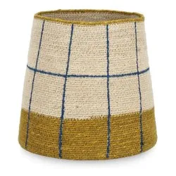 Porta vaso fibra naturale Natural (17x22cm) GIANG Senape e Beige 0187133 - immagine 1