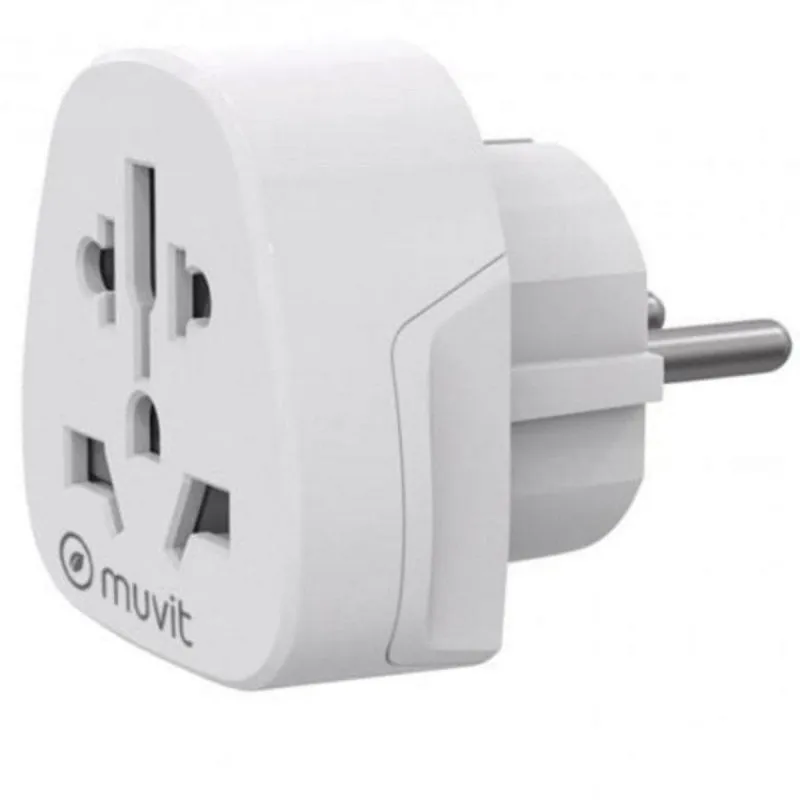 Adattatore Universale Muvit For Change MCADP0007 Compatibilità Globale 10A 2500W Schuko - immagine 1