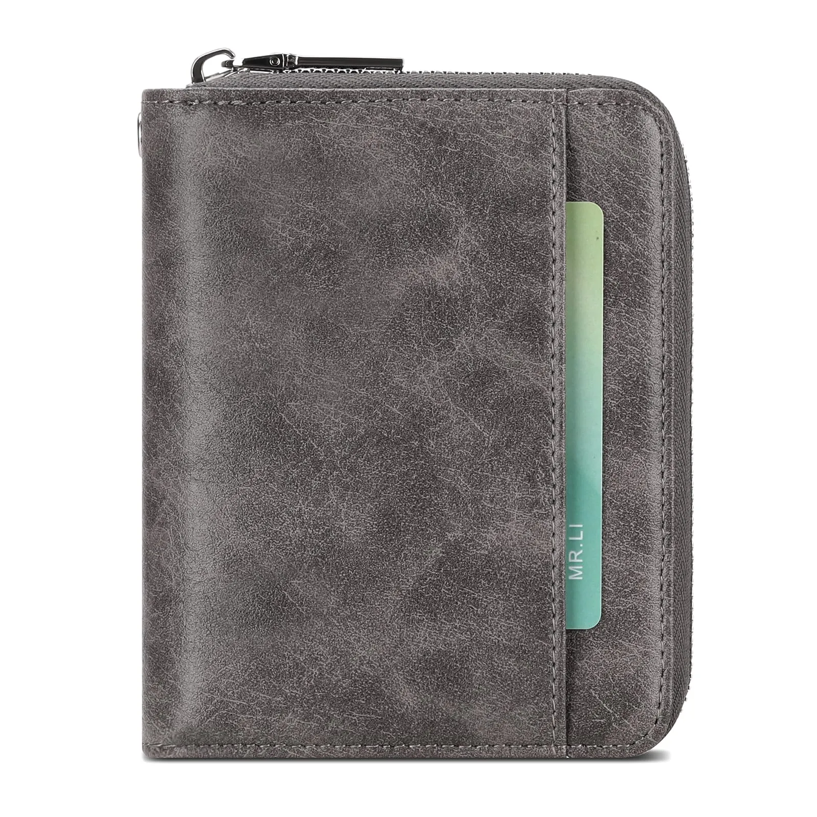 SENDEFN Portafoglio Donna in Pelle Cerniera Portamonete Piccolo Portafogli con Blocco RFID Porta Tessere Porta Carte di Credito Donna con 24 Scomparti per Carte - immagine 6