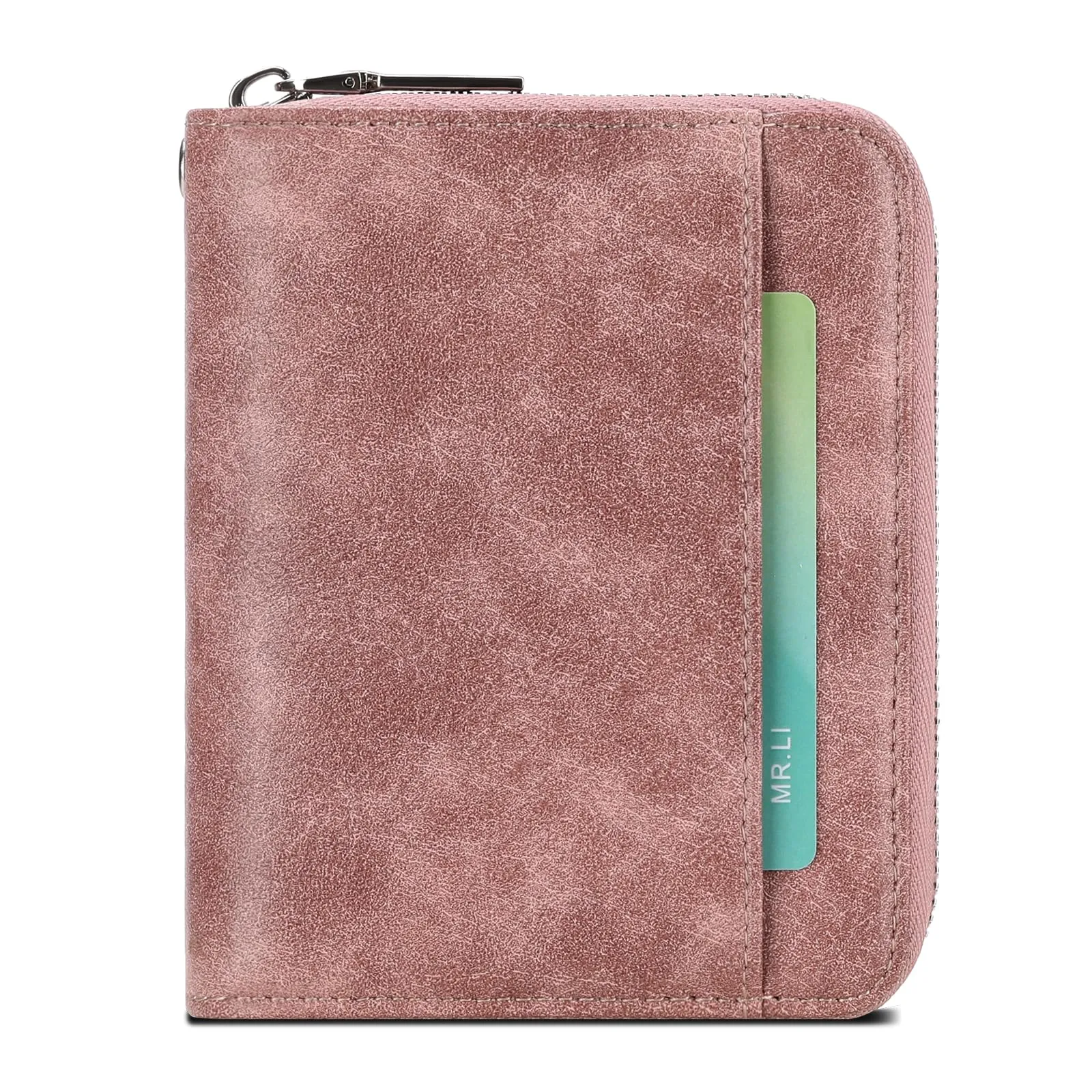 SENDEFN Portafoglio Donna in Pelle Cerniera Portamonete Piccolo Portafogli con Blocco RFID Porta Tessere Porta Carte di Credito Donna con 24 Scomparti per Carte - immagine 6