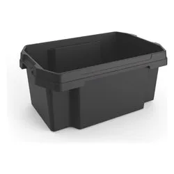 Contenitore multiuso 40 lt (58,5x38,5x26,1cm) FABER BOX Nero 1003213 - immagine 1