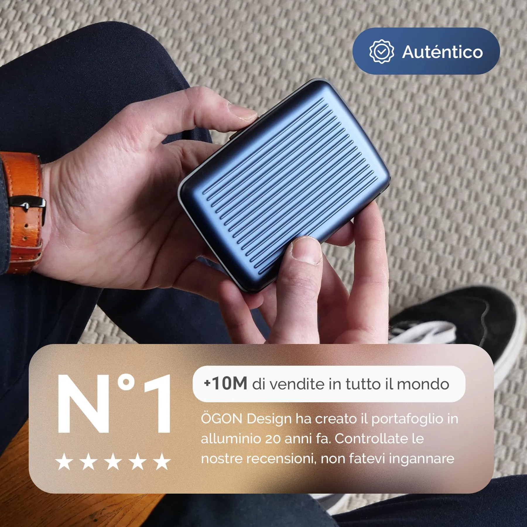 Portacarte in alluminio con protezione RFID. Modello: STOCKHOLM PREMIUM - immagine 3