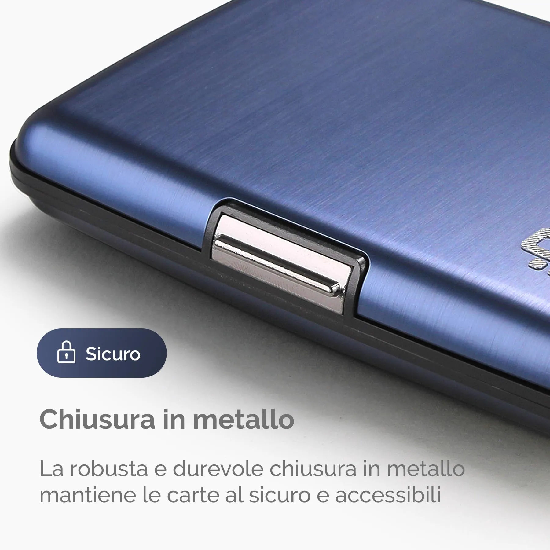 Portacarte in alluminio con protezione RFID. Modello: STOCKHOLM PREMIUM - immagine 5