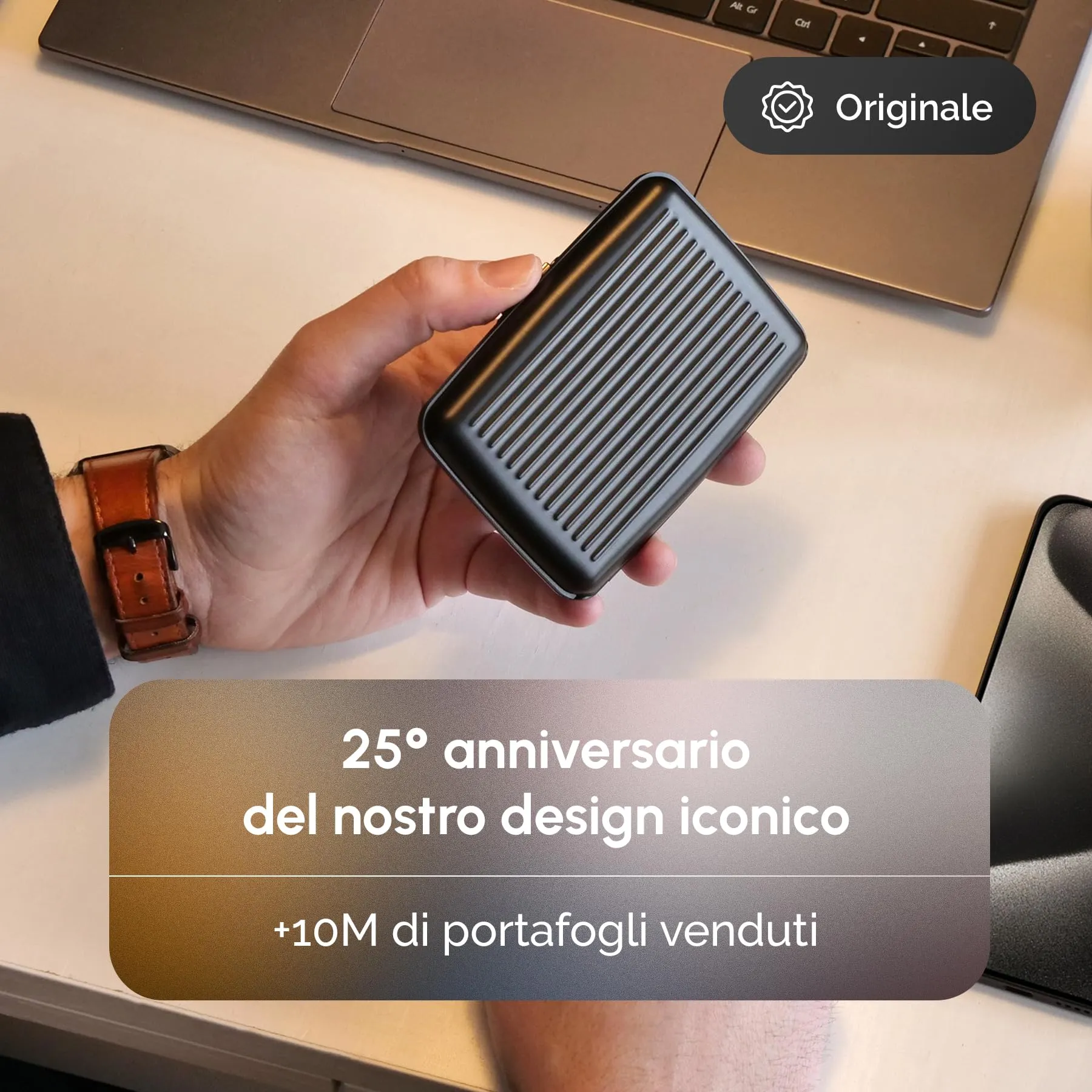 Portacarte in alluminio con protezione RFID. Modello: STOCKHOLM PREMIUM - immagine 3