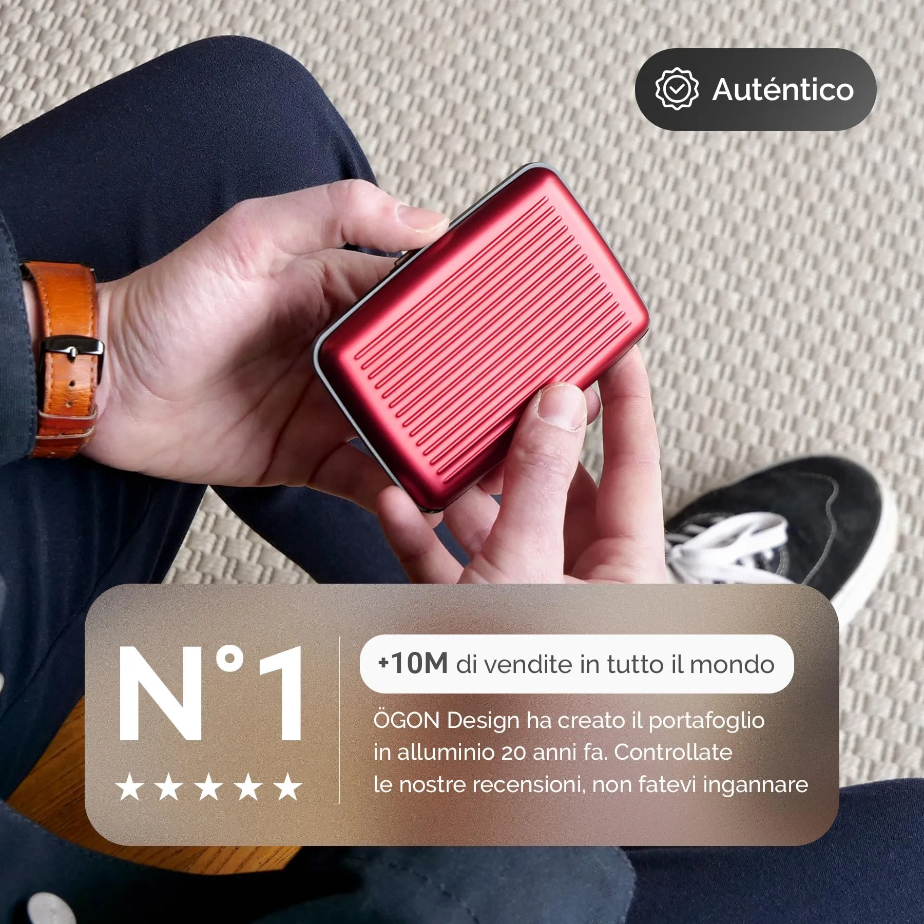 Portacarte in alluminio con protezione RFID. Modello: STOCKHOLM PREMIUM - immagine 3