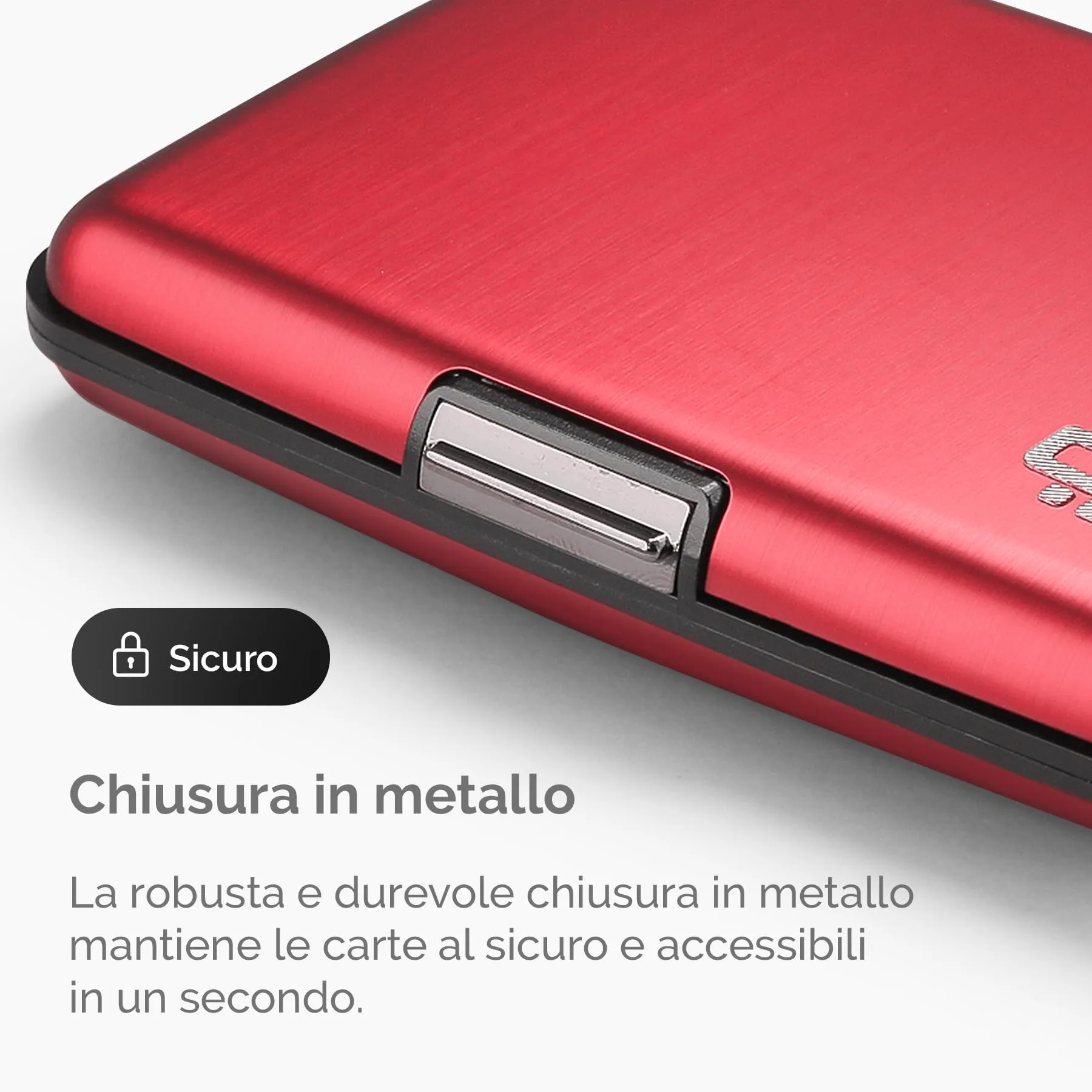 Portacarte in alluminio con protezione RFID. Modello: STOCKHOLM PREMIUM - immagine 5