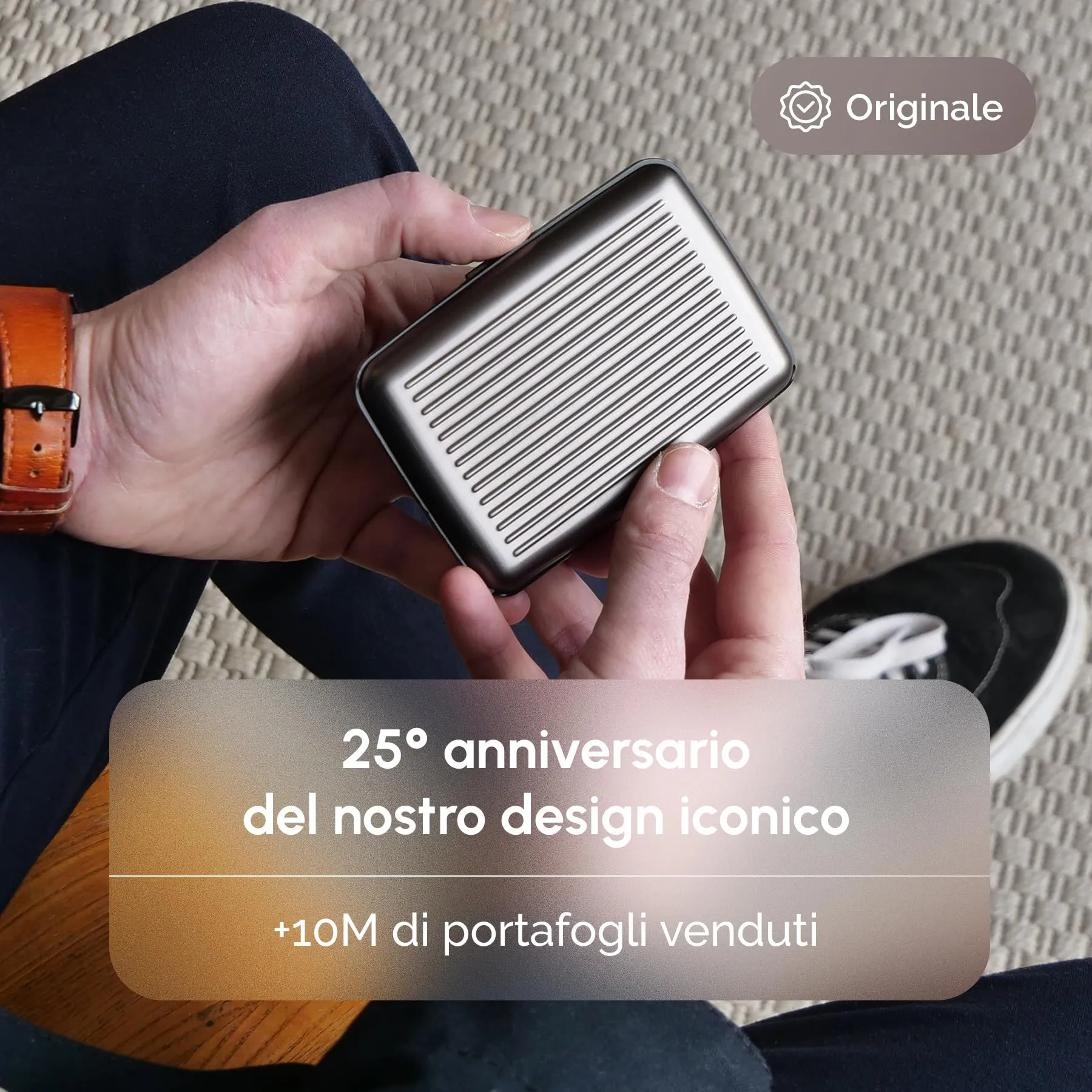 Portacarte in alluminio con protezione RFID. Modello: STOCKHOLM PREMIUM - immagine 3