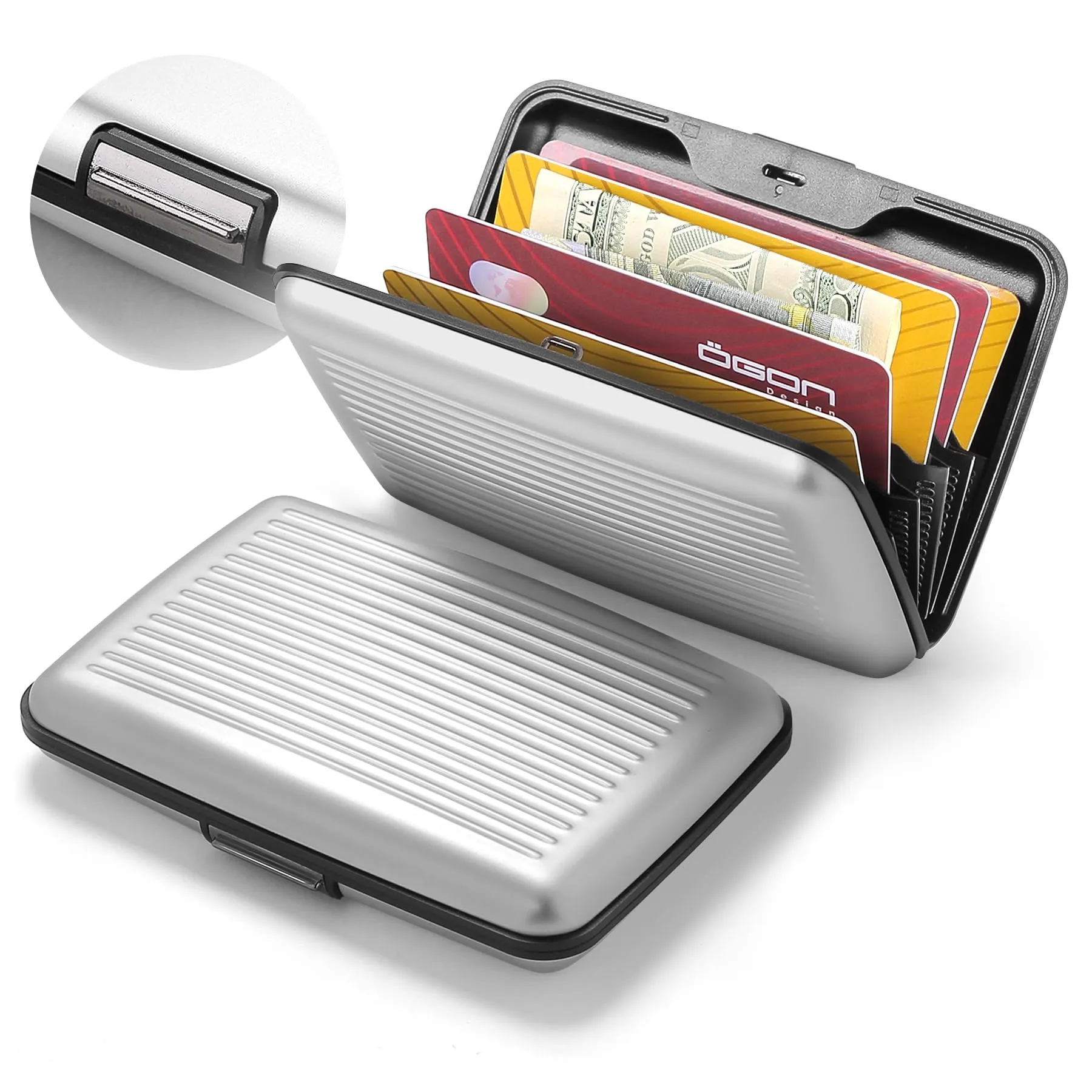 Portacarte in alluminio con protezione RFID. Modello: STOCKHOLM PREMIUM - immagine 2