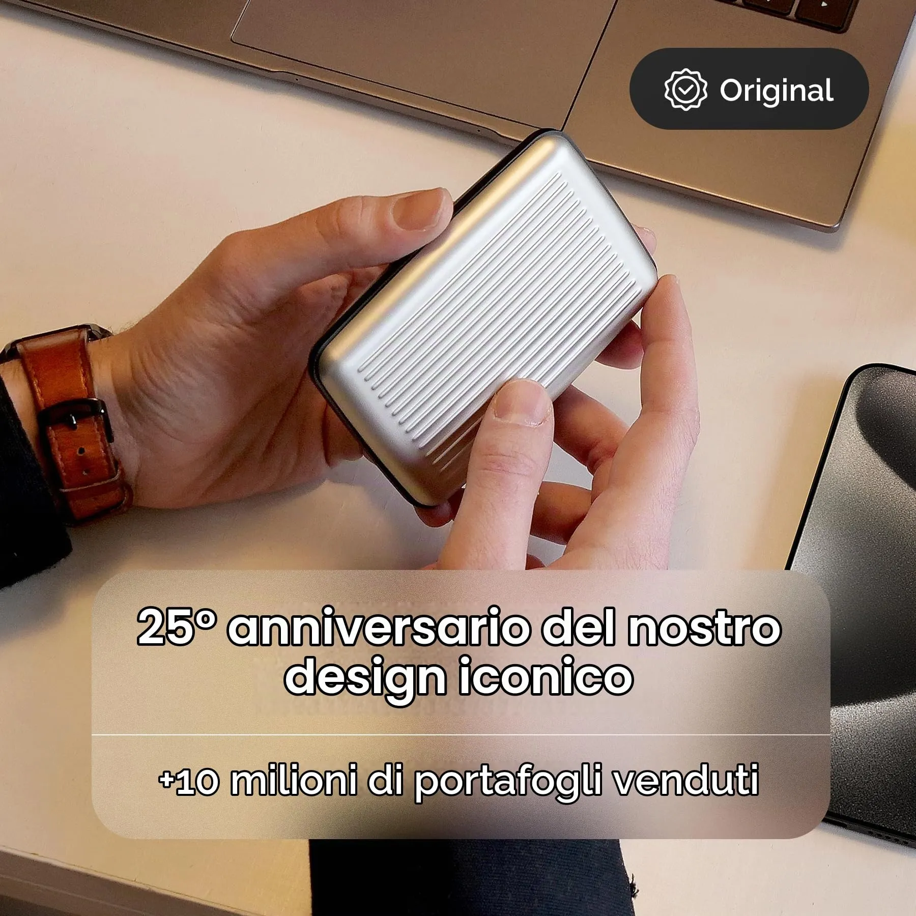 Portacarte in alluminio con protezione RFID. Modello: STOCKHOLM PREMIUM - immagine 4
