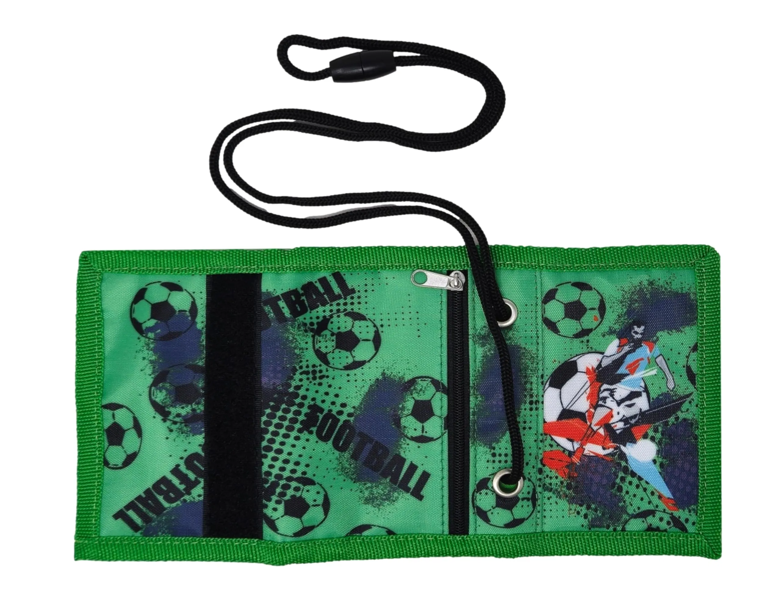 Theonoi - Ottima idea regalo Cavalli/Portafoglio per bambini/Portamonete/Portafoglio/Borsello, calcio, 9 x 13 cm - immagine 4