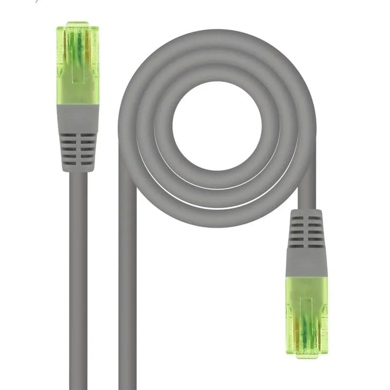 Cavo di Rete RJ45 Nanocable CAT.6 UTP AWG26 CCA 15m Grigio - immagine 1