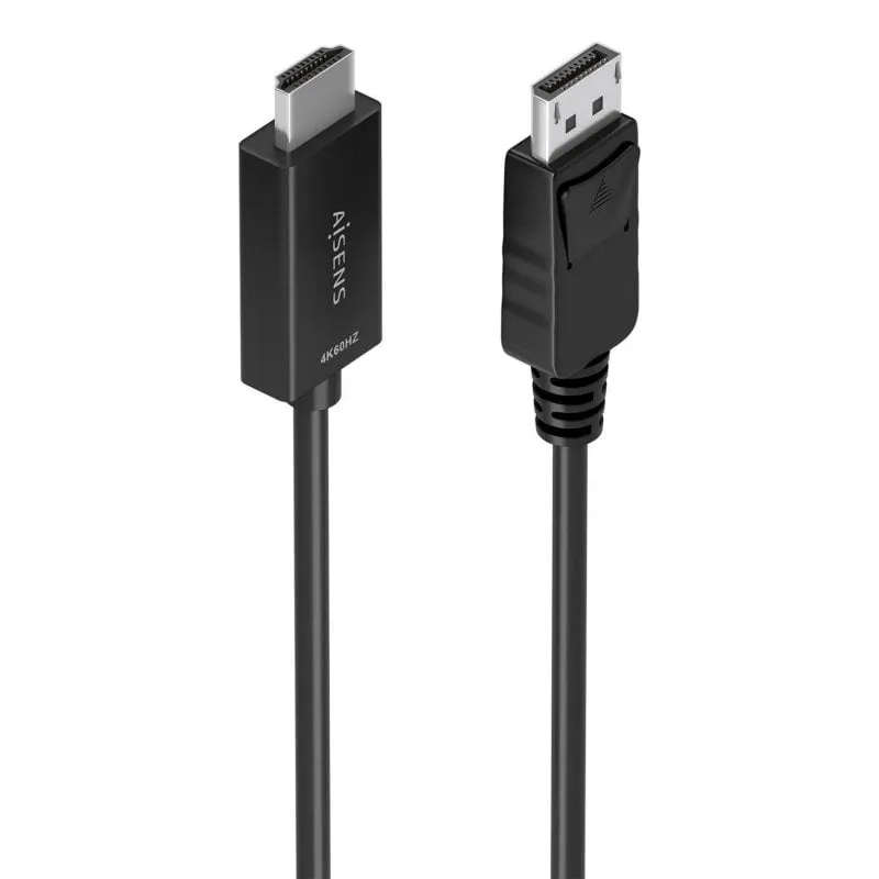 Cavo Convertitore Aisens A125-0892 DisplayPort HDMI 4K 60Hz 1m Nero - immagine 1
