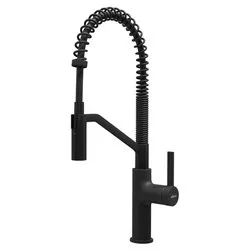 Miscelatore lavello semiprofessionale doccetta RIVER Nero MOKRIVBK - immagine 1