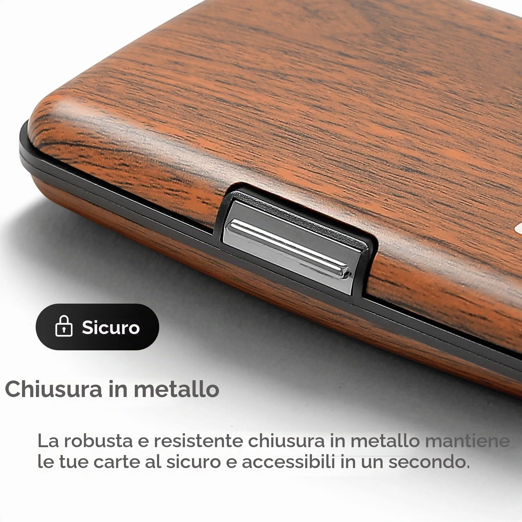 Portacarte in alluminio con protezione RFID. Modello: STOCKHOLM PREMIUM - immagine 5