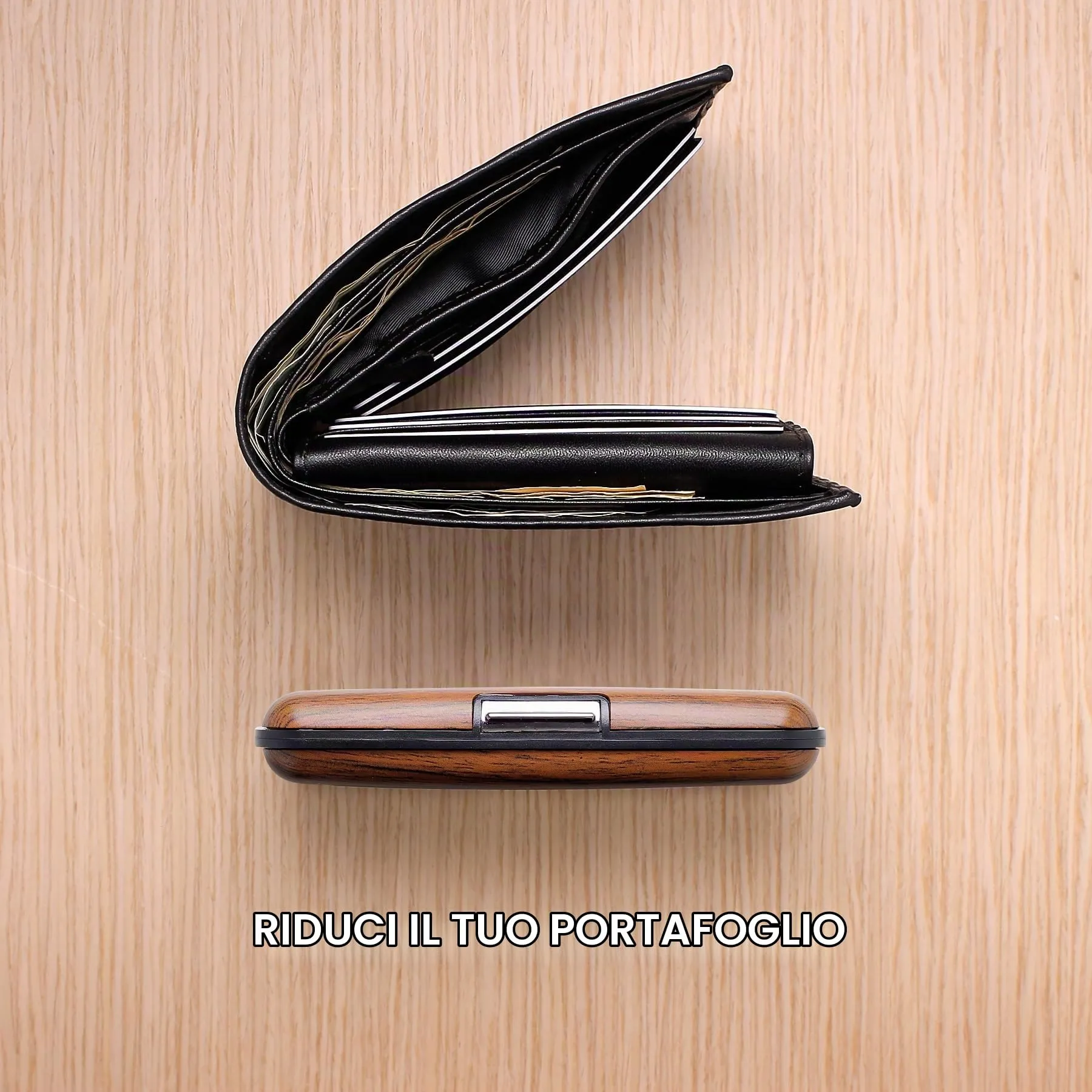 Portacarte in alluminio con protezione RFID. Modello: STOCKHOLM PREMIUM - immagine 8