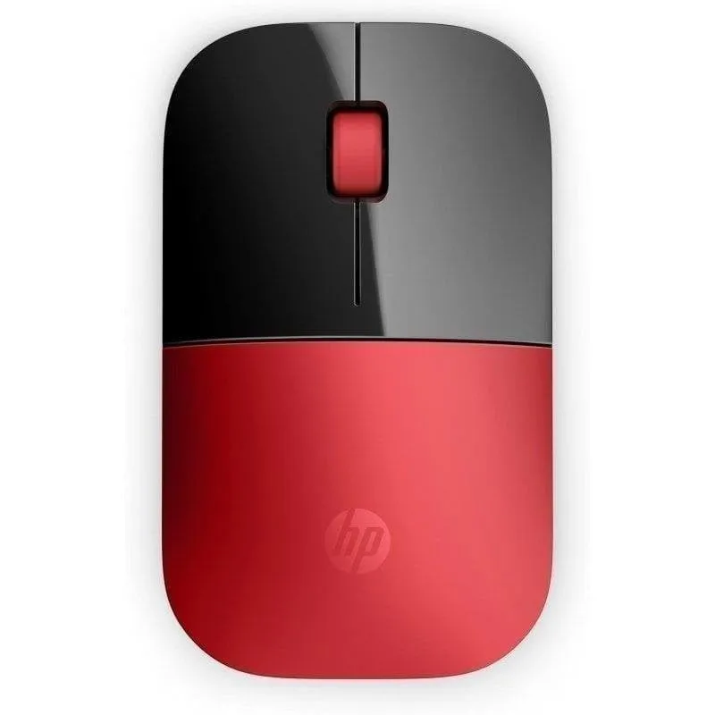 Ratón HP Z3700 wireless 1200 DPI rosso ambidestro design elegante - immagine 1