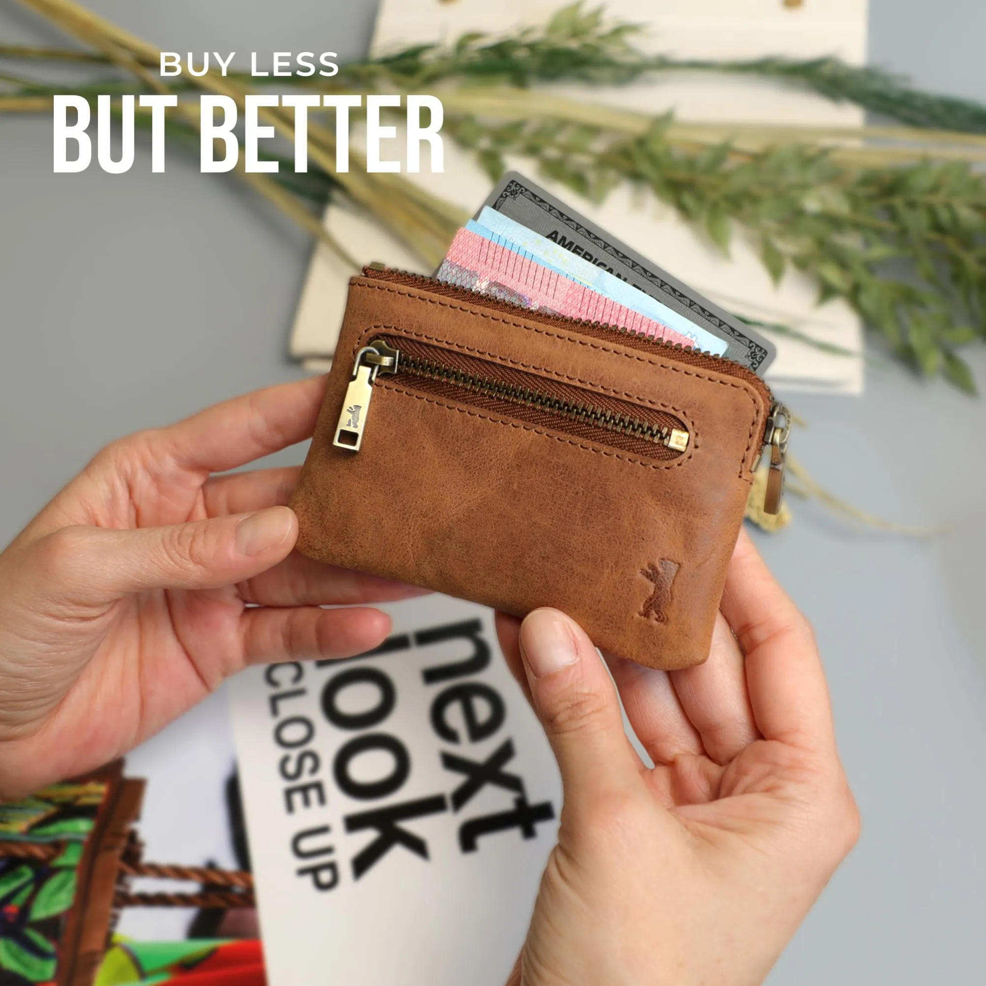Berliner Bags Portamonete Eli Portachiavi Compatto in Vera Pelle con RFID - immagine 7