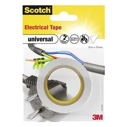 Nastro isolante elettrico 4401 (15mm x 10m) SCOTCH Bianco 7100021035 - immagine 1