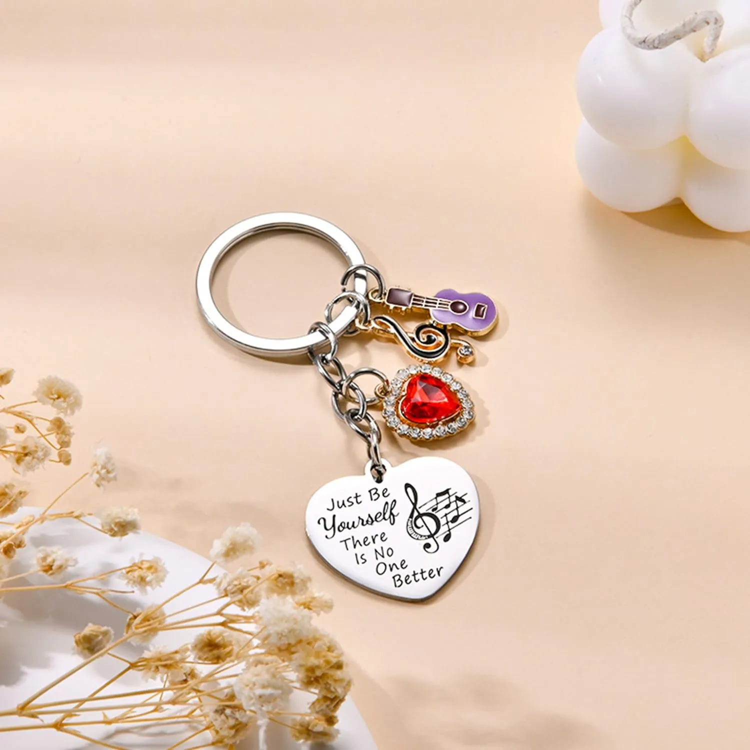 Georgie Porgy Portachiavi Borse Accessori per Donna Borsa Ciondolo Borsa Charm Zaino Scuola Borsa Sportiva Cute Keychain Regali per Ragazze (Coniglietto Ciliegia Kaki) - immagine 6