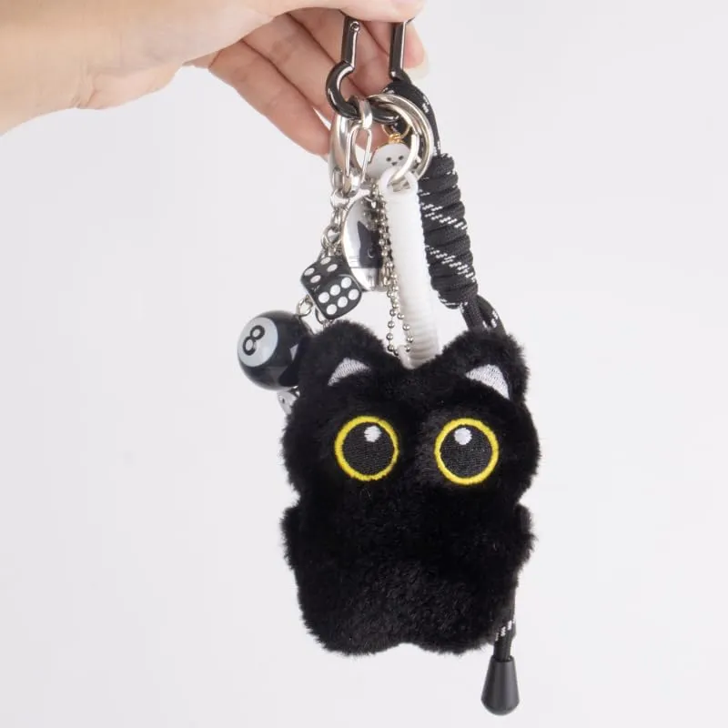 Georgie Porgy Portachiavi Borse Accessori per Donna Borsa Ciondolo Borsa Charm Zaino Scuola Borsa Sportiva Cute Keychain Regali per Ragazze (Gatto Dadi a 8 palle Hi) - immagine 7