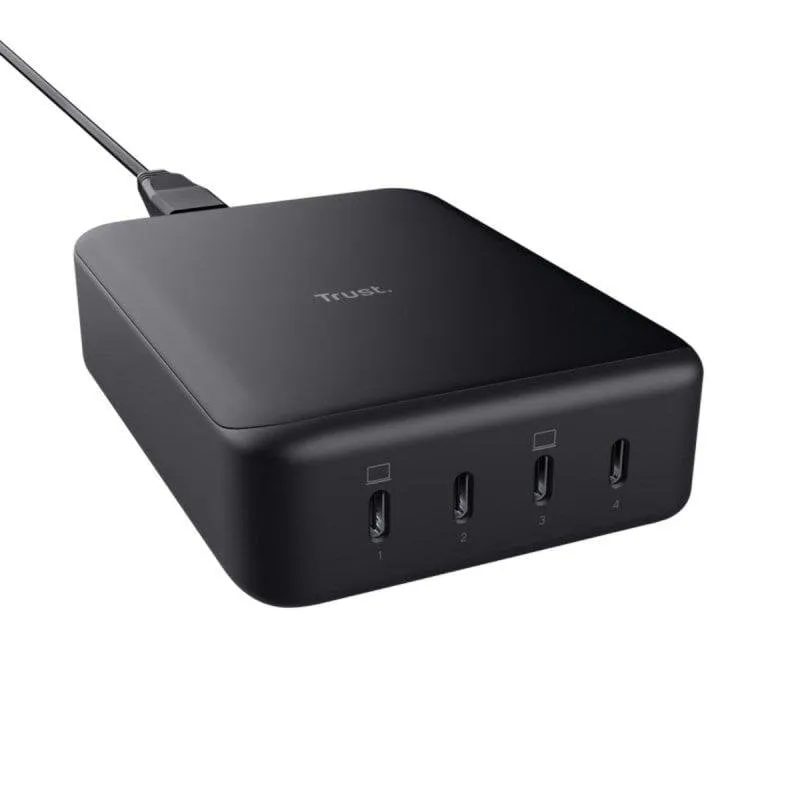 Caricatore Trust Maxo 240W GaN 4x USB-C Ricarica Rapida Protezione Avanzata - immagine 1