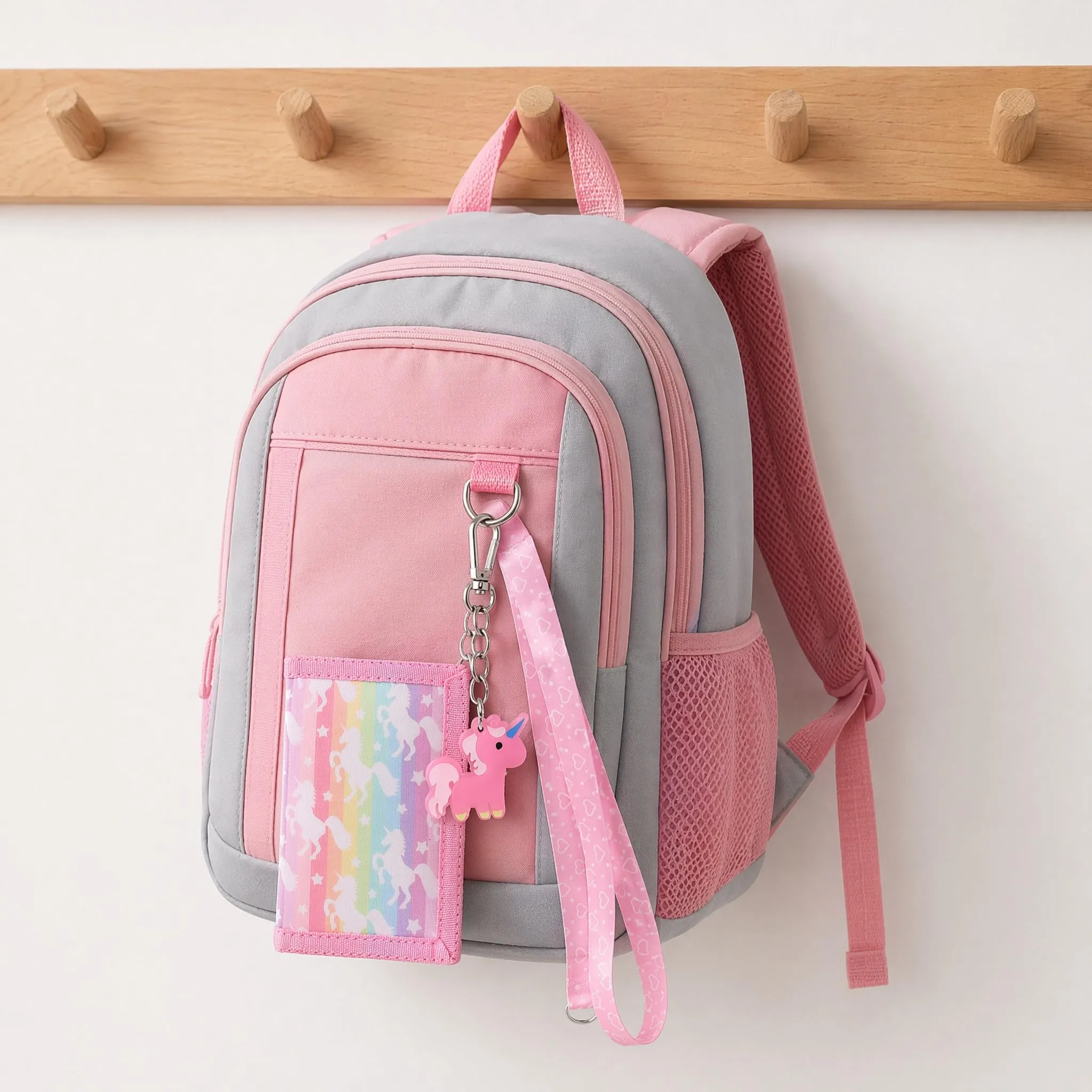 GADITIEK Portafoglio Bambino, Portafogli Bambini Trifold con Cordino, portafoglio ragazzo per Bambini di Età Compresa Tra 5 e 12 Anni Regalo di Natale di Compleanno (Razzo) (EX-Unicorn) - immagine 5