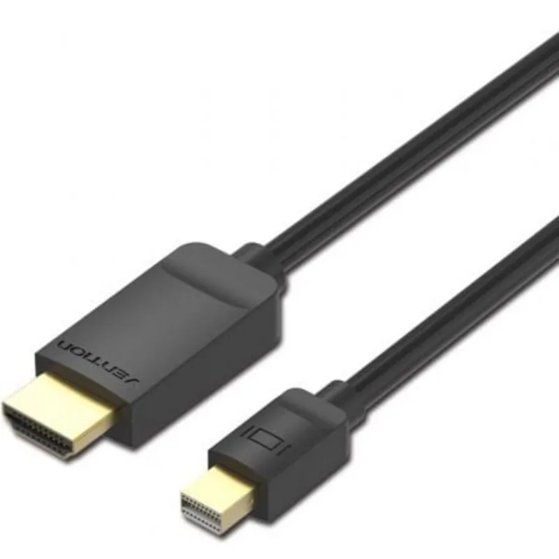 Cavo Convertitore Vention HABBH Mini DisplayPort HDMI 2m Nero - immagine 1