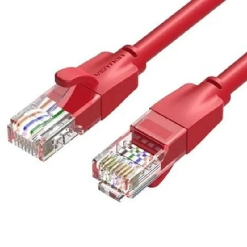 Cavo di Rete RJ45 UTP Vention IBERH Cat.6 2m RossoCavo di Rete RJ45 UTP Vention IBERH Cat.6 2m Rosso - immagine 1