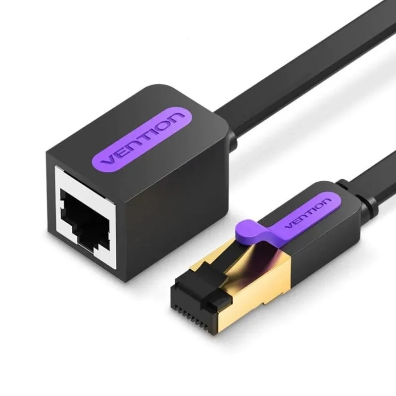 Cavo Prolunga Rete RJ45 Vention ICBBI Cat.7 3m Nero - immagine 1