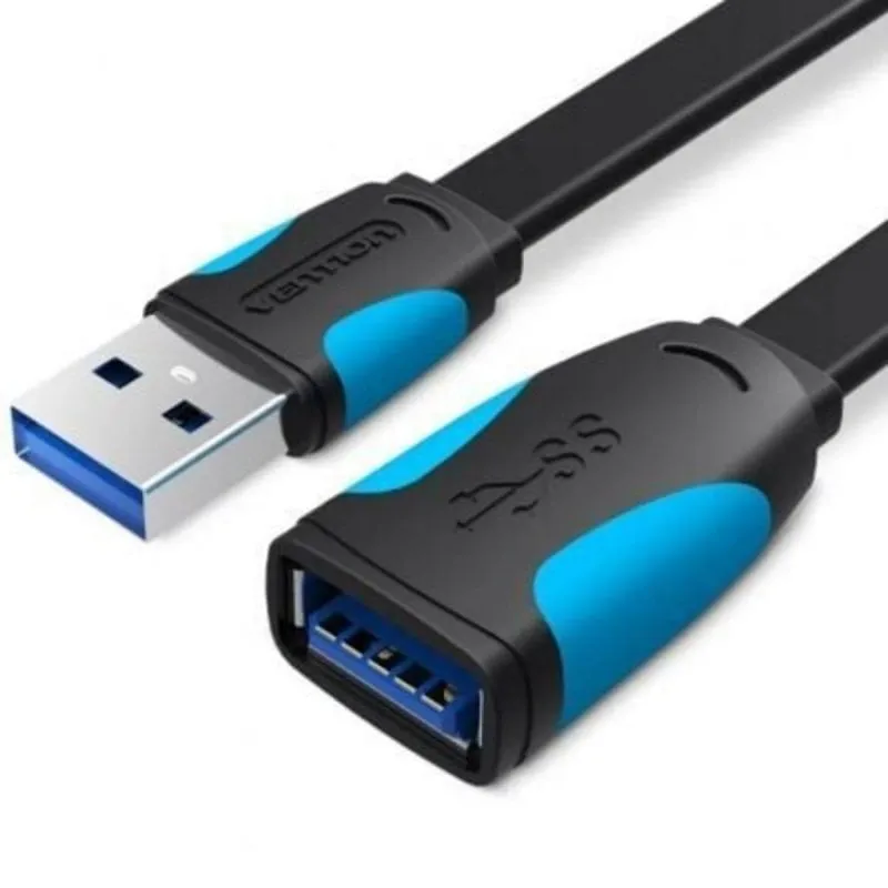 Cavo Prolunga USB 3.0 Vention VAS-A13-B300 3m Nero Blu USB Maschio Femmina 5Gbps - immagine 1