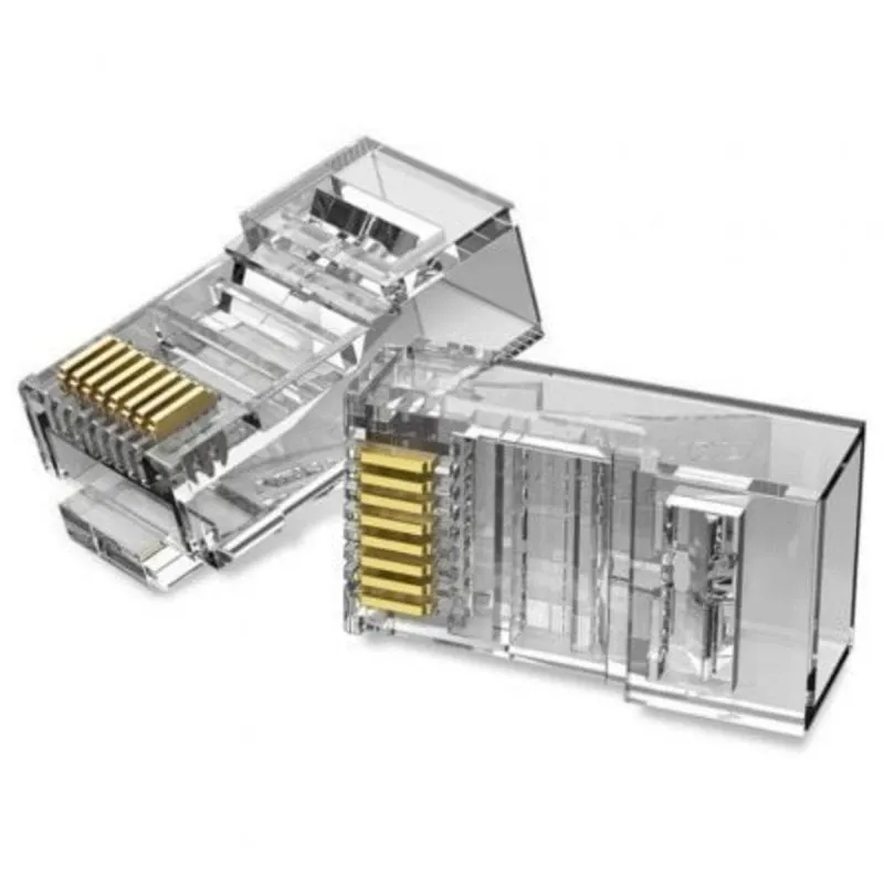 Connettore RJ45 IDDR0-50 Cat.6 UTP Policarbonato Trasparente 50 UnitàConnettore RJ45 IDDR0-50 Cat.6 UTP Policarbonato Trasparente 50 Unità - immagine 1