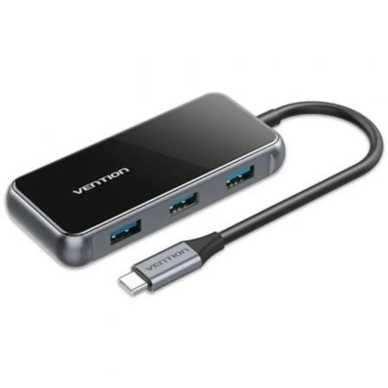 Hub Vention 5-In-1 4xUSB 3.0 5Gbps PD 87W TFDHB Grigio - immagine 1