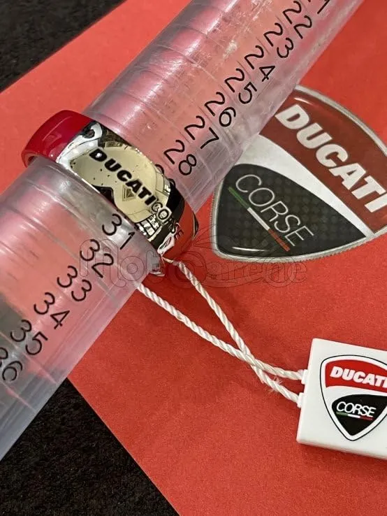 DUCATI Anello Uomo Donna Rosso Racing Jewels - immagine 6