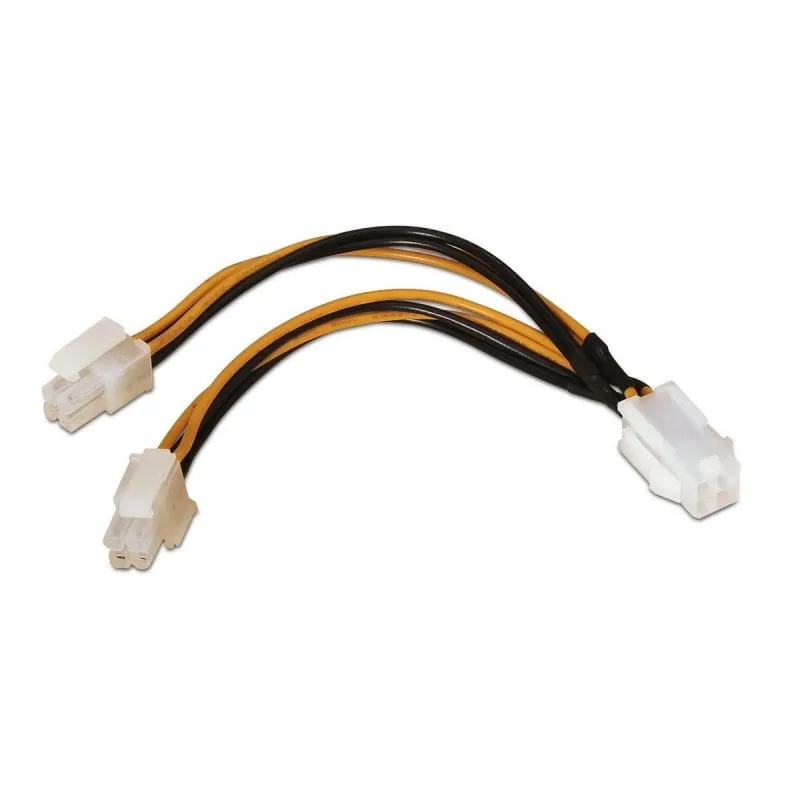 Cavo Alimentazione AISENS A131-0166 4pin/H-4+4pin/M 15cm Rame Puro Cavo Alimentazione AISENS A131-0166 4pin/H-4+4pin/M 15cm Rame Puro - immagine 1