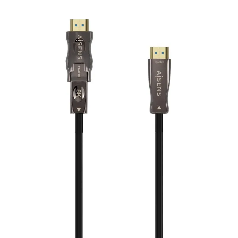 Cavo HDMI 2.1 AISENS A153-0646 AOC 30M Ultra Alta Velocità Ethernet 8K 4K 48Gbps Nero - immagine 1