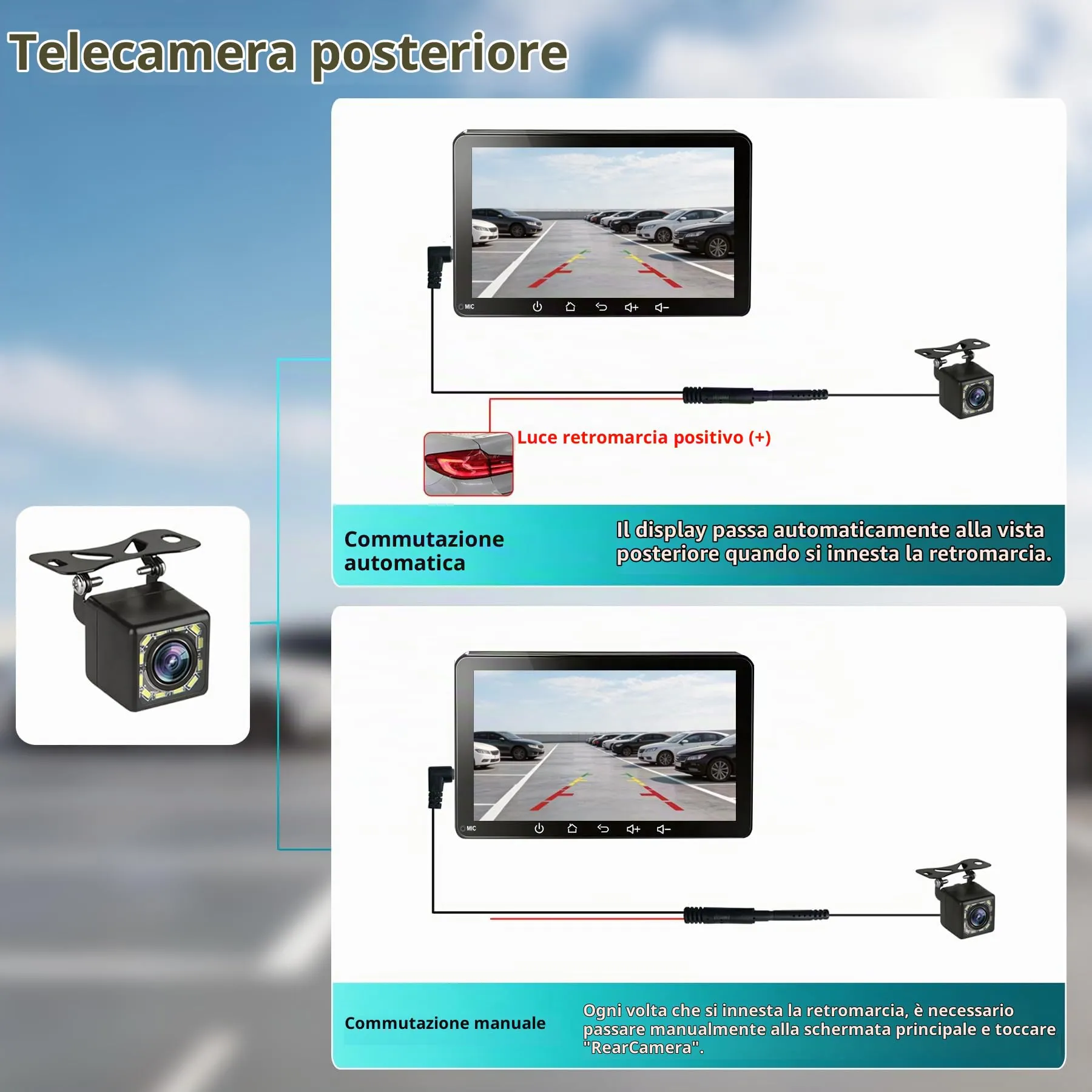 7 Pollici Schermo per Auto con Wireless CarPlay e Android Auto - immagine 4