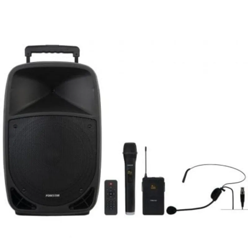 Altavoci Fonestar Malibu-312 Portatile Bluetooth 250W con Karaoke e Microfoni Wireless - immagine 1