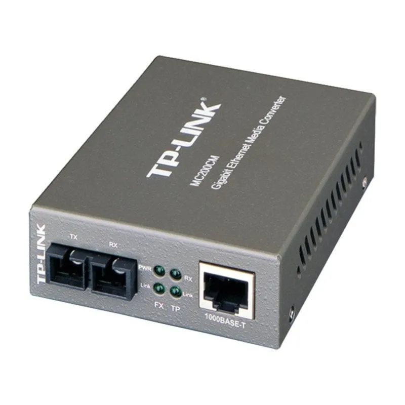 Convertitore Media TP-Link MC200CM Gigabit Ethernet 1000BASE-SX Nero - immagine 1