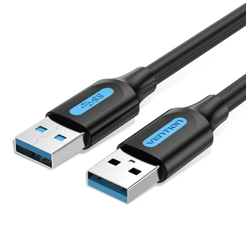 Cavo USB Vention CONBH USB-A a USB-A 2m 5Gbps schermato nero - immagine 1