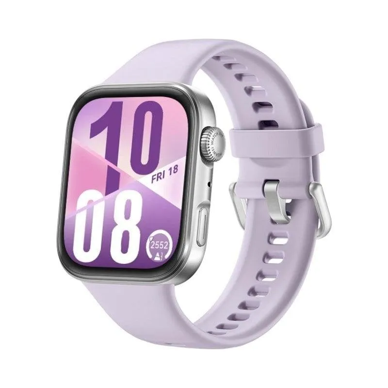 Huawei Watch Fit 4 GPS NFC 38mm AMOLED Argento Correa Viola M Resistenza Acqua 5ATM SpO2 - immagine 1