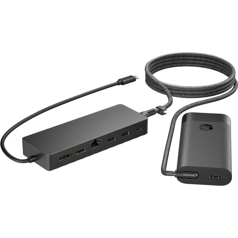 Concentratore USB-C Universale HP 7 Porte HDMI 2.0 DisplayPort 4K Dual Monitor - immagine 1