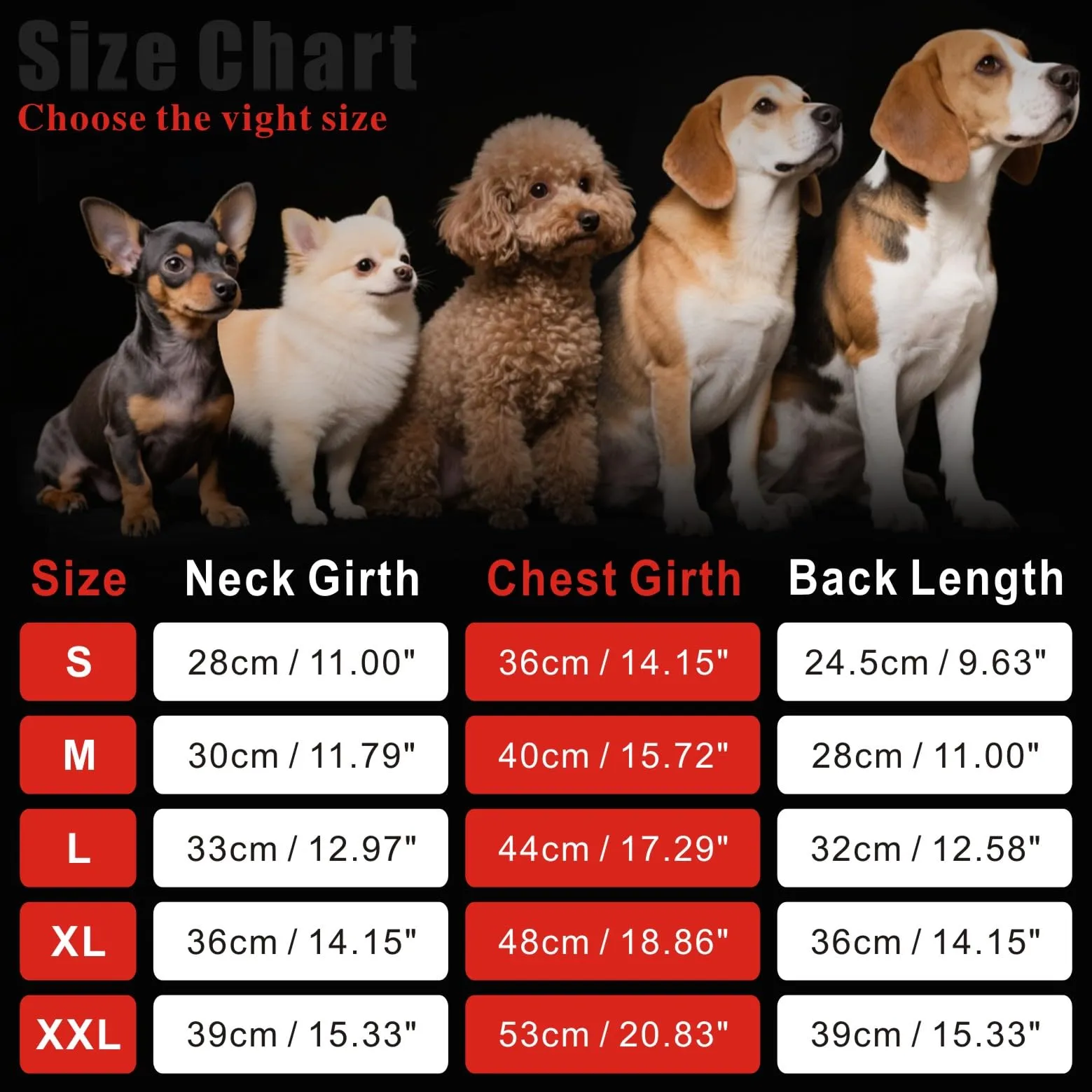 Oslueidy Giubbotti invernali per cani,Cappotti caldi per cani Vestiti per cani Abbigliamento per cani Gilet impermeabile per cuccioli con pettorina per cani di piccola taglia media (Rosso, XXL) - immagine 2