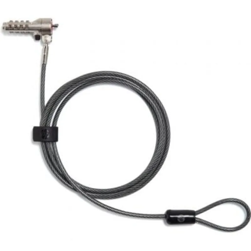 Cavo di Sicurezza HP 63B31AA Nano 4,4mm Lunghezza 1,83m Combinazione 4 Cifre Cavo di Sicurezza HP 63B31AA Nano 4,4mm Lunghezza 1,83m Combinazione 4 Cifre - immagine 1