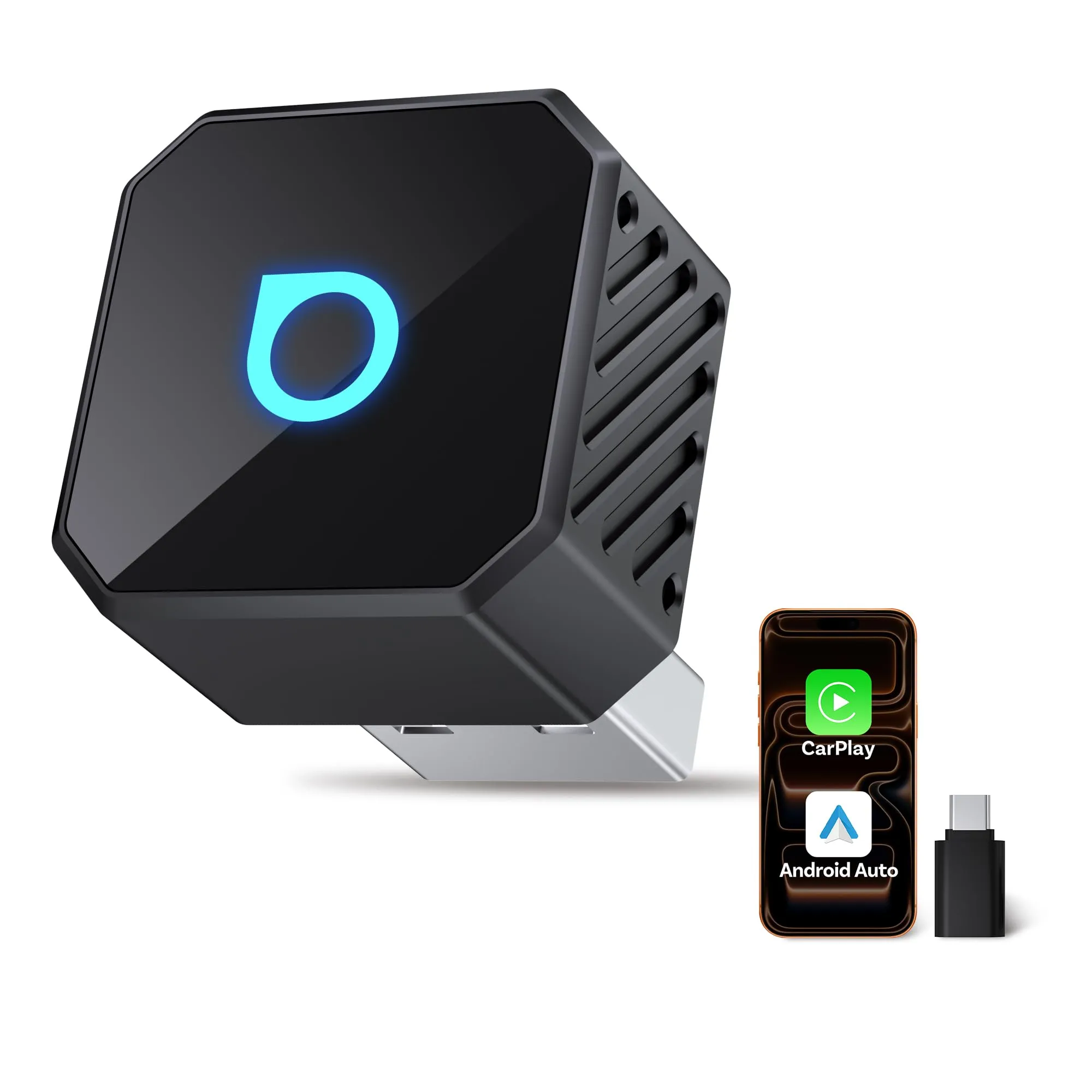 OTTOCAST Mini Pot, 2026 Nuovo Adattatore Wireless CarPlay & Android Auto - immagine 1
