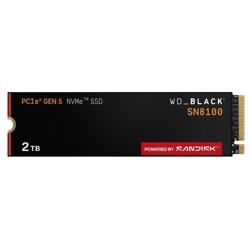 Disco Duro Sandisk WD Black SN8100 2TB SSD M.2 14900MB/s PCIe 5.0 NVMe - immagine 1